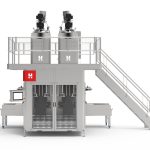 Automatic bagging machine for open-mouth bags