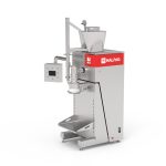 Semi-automatic bagging machine for open-mouth bags | Halpaq
