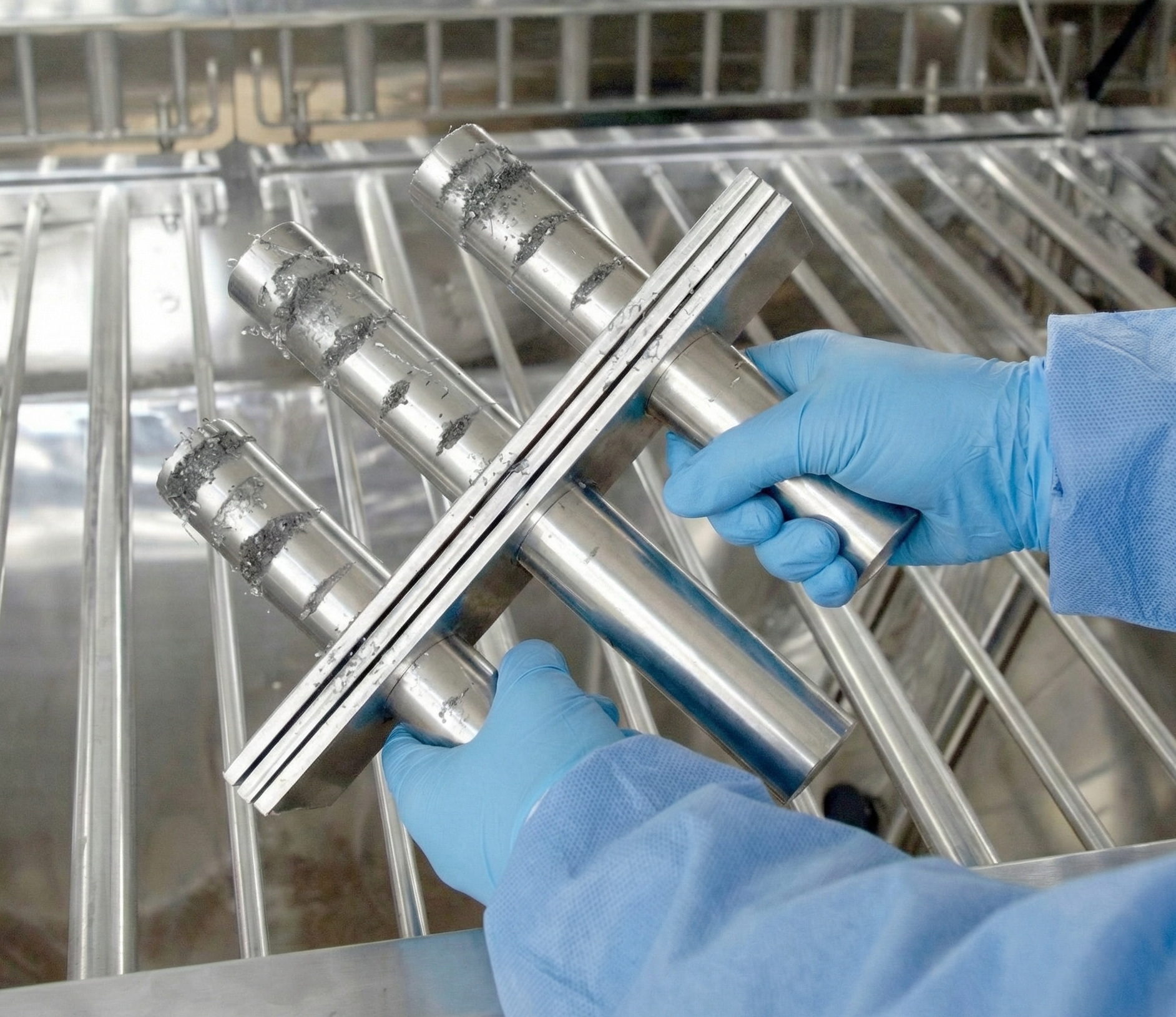 neodymium magnet bars in polymirror hopper