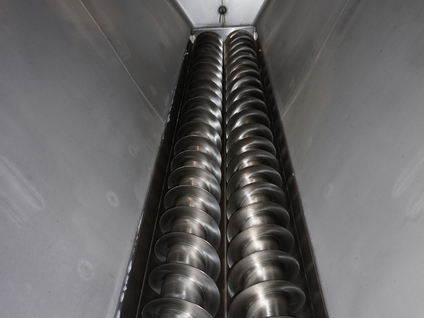 Halpaq bagging machine feed screw